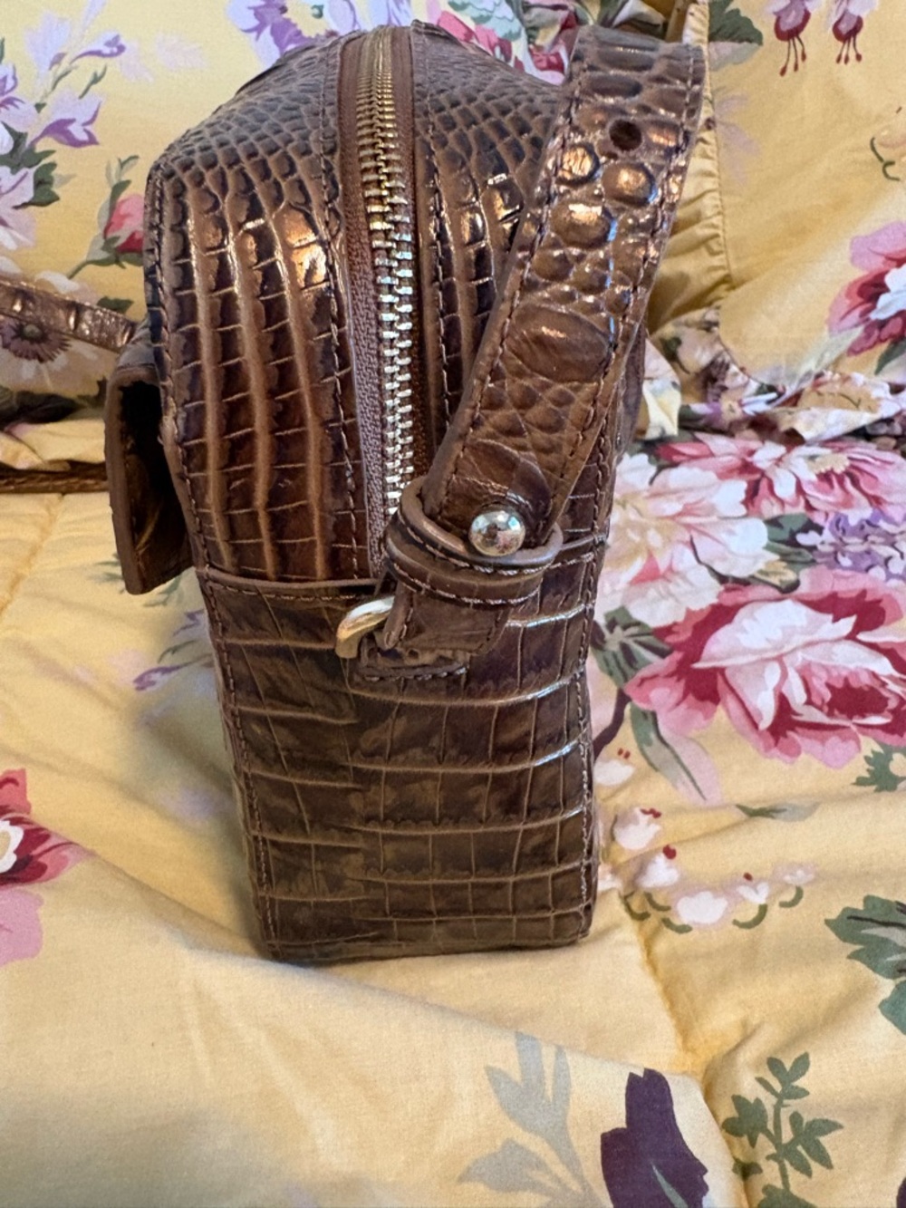 Brown Brahmin Bag with Hints of Burnished Bronze - Picture 7 of 15